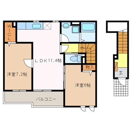 アンジュ　クラールの物件間取画像